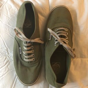 Hunter green vans